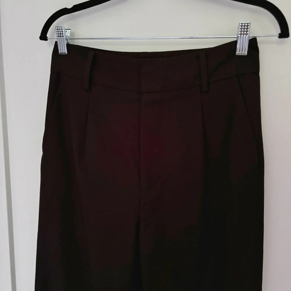 Rudsak High Waist Black Pant Trousers Size  S Black Office Work Dark Academia - Picture 3 of 11